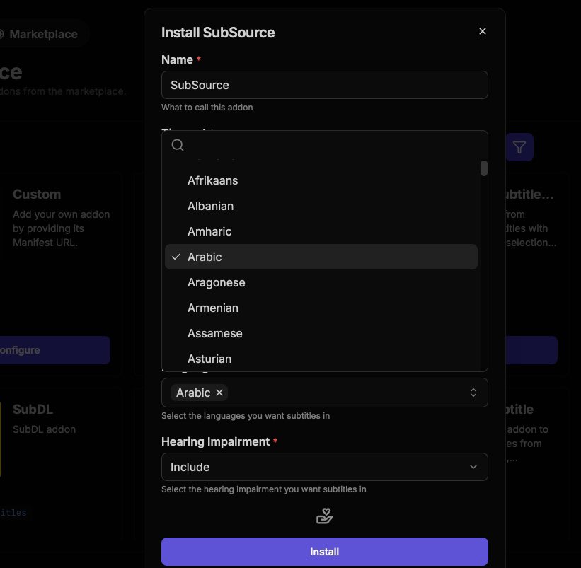 Subtitles Setup 1