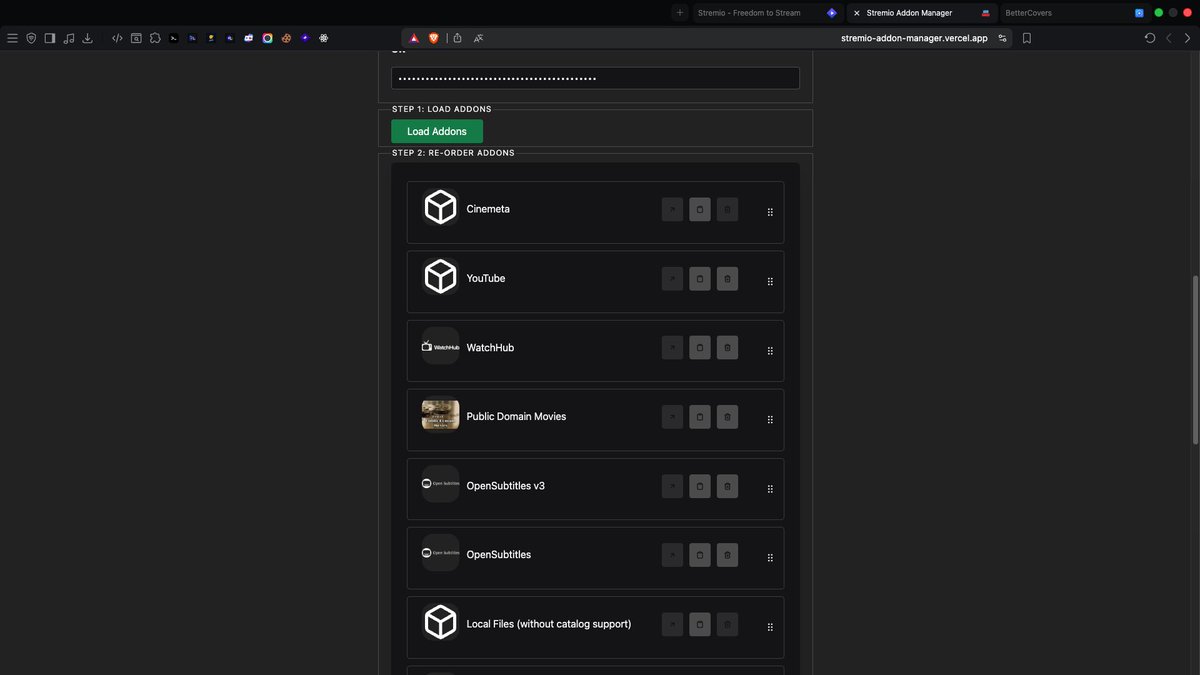 Step 5 - Load Addons