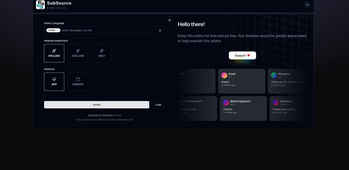 SubSource Setup 2